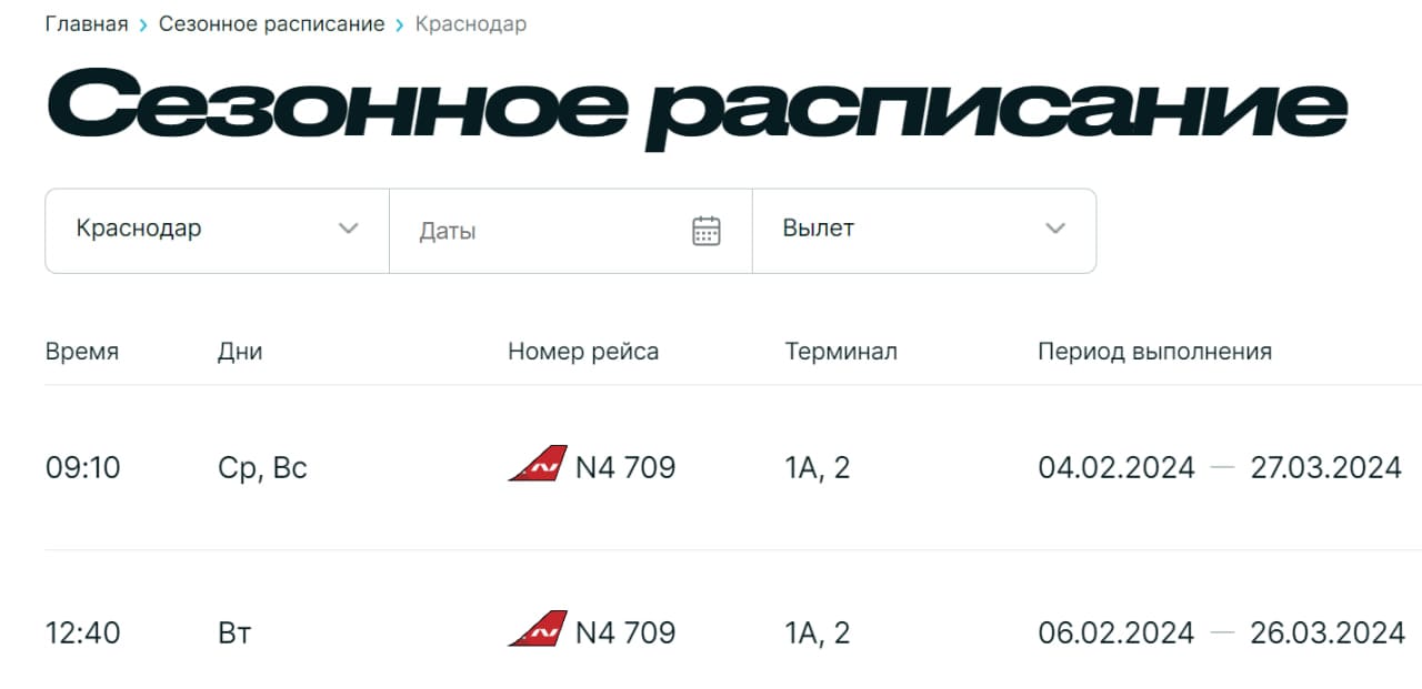 Аэропорт Краснодара останется закрытым минимум до февраля. Власти РФ планировали возобновить его работу в декабре