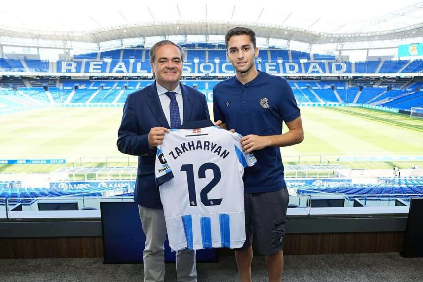 В «Реале Сосьедад» объяснили обратную замену Захаряна в матче с «Атлетиком»