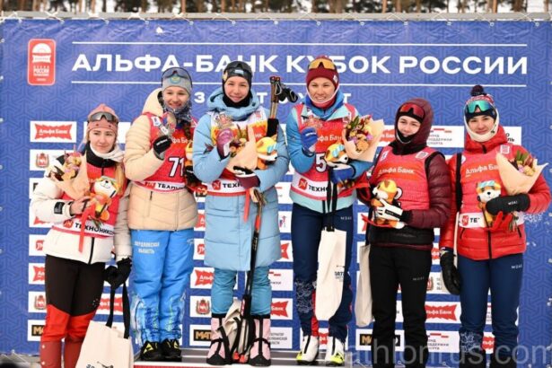 Шевченко выиграла общий зачет Кубка России по биатлону